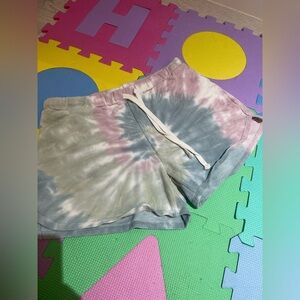 Black Tape_ Pastel Lounge Shorts